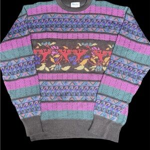 Multicolor Vintage Crewneck Sweater